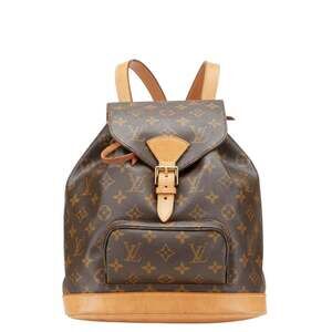 LOUIS VUITTON Brown Monogram Leather Backpack